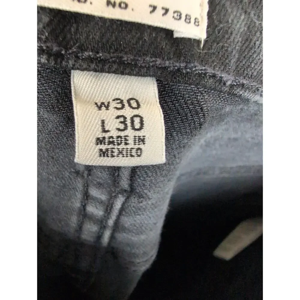 J.Crew Every Stitch Considered 770 Straight Jeans Size 30/30 Black Premium Retro